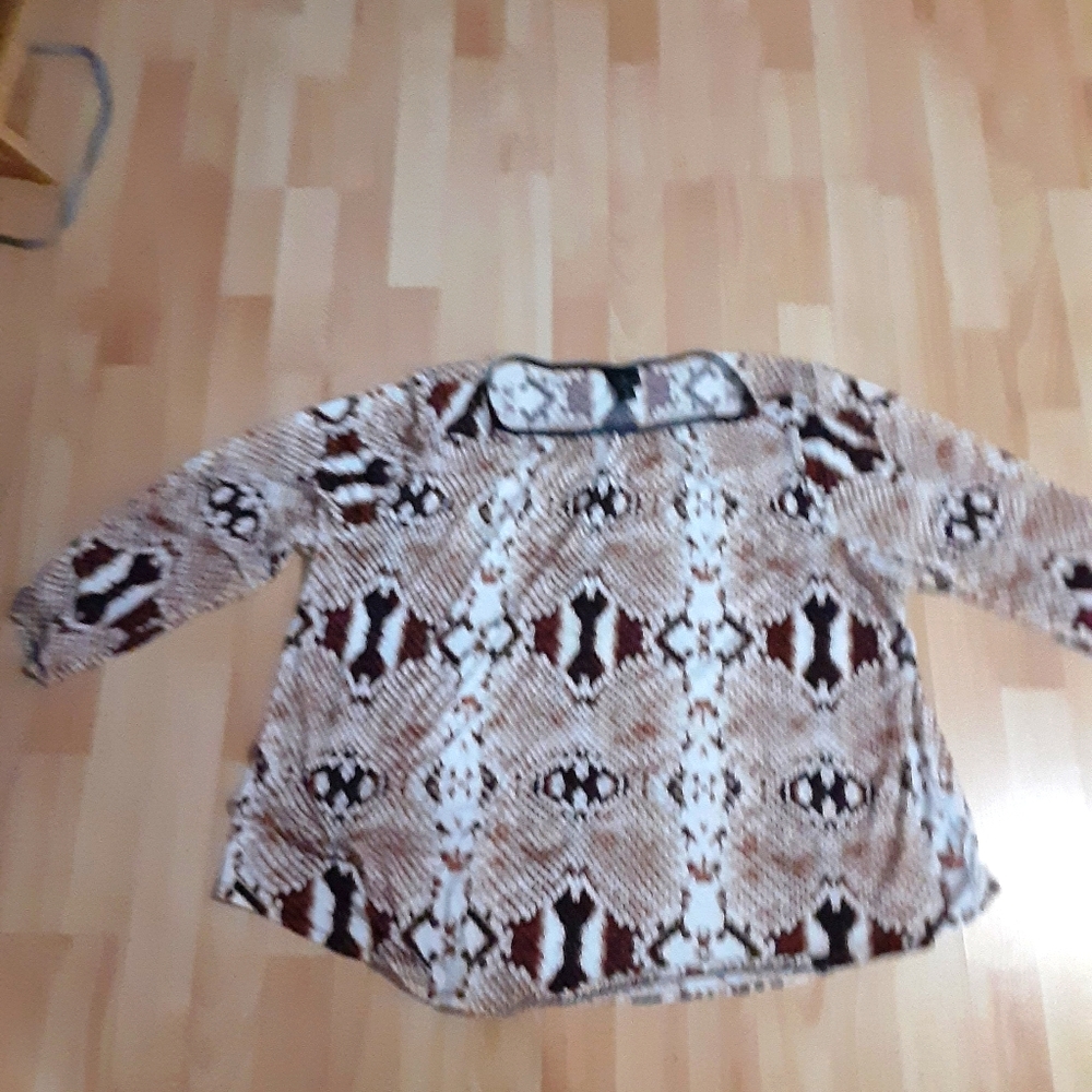 Snake print blouse plus size